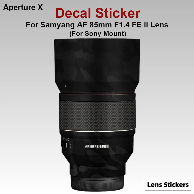 For Samyang AF 85mm F1.4 FE II Lens (For Sony Mount) Sticker Anti-Scratch Coat Wrap Protective Film Body Protector Decal Skin