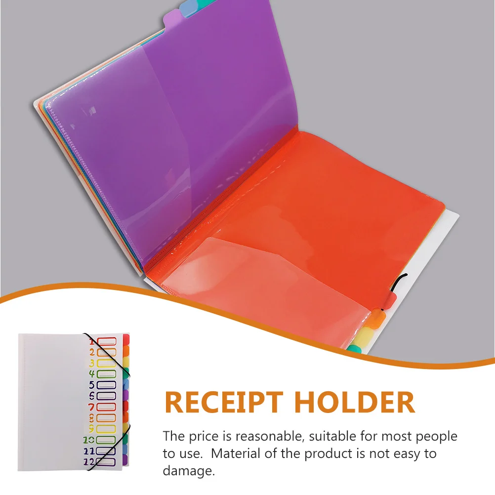 

A4 Multi-Layer Plastic Document Folder File Organizer with Colorful Sorting Pages for Home Office Student Travel Use Accordion