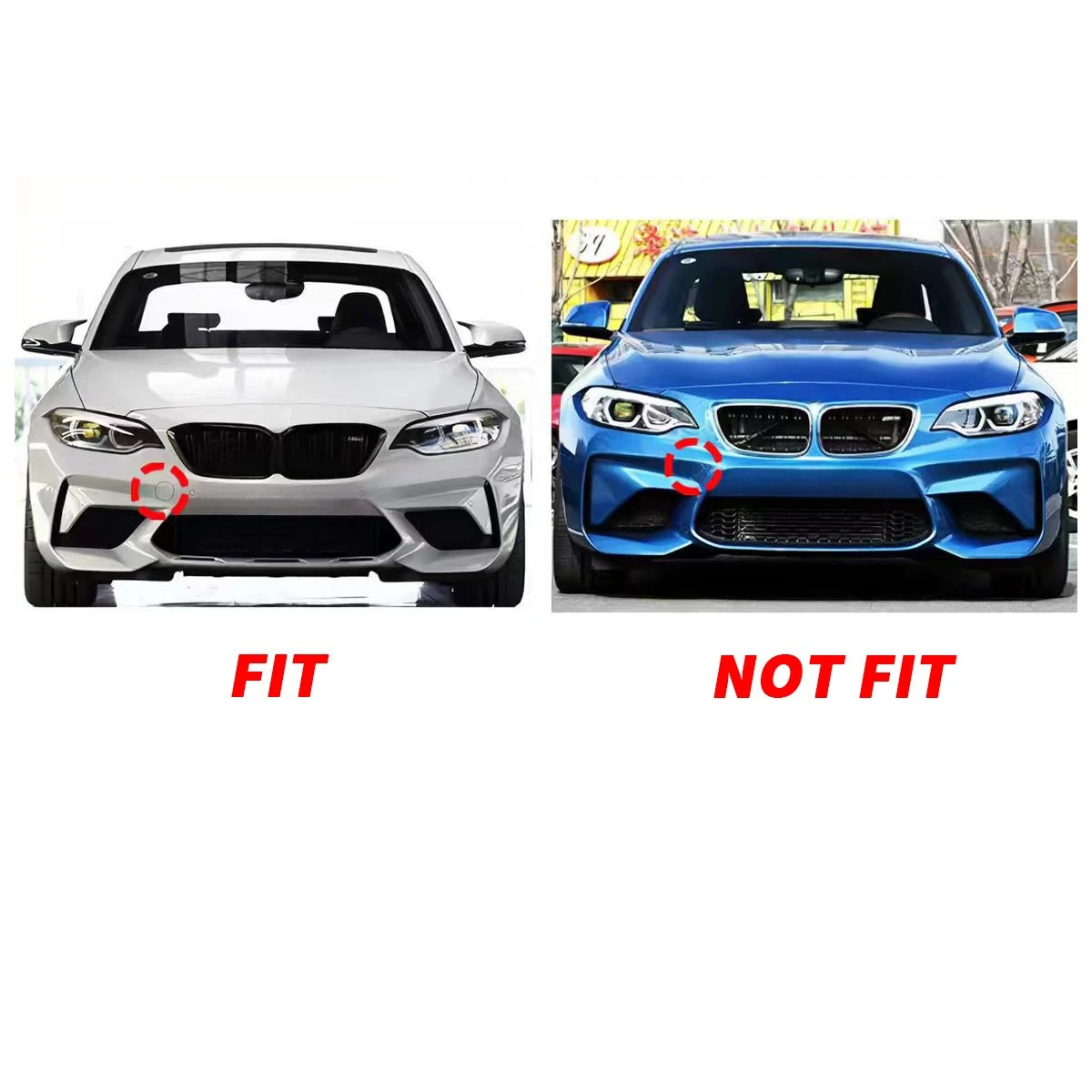 Front Bumper Tow Hook Eye Cover Cap For BMW M2 Competition F87 18-21 51118073508