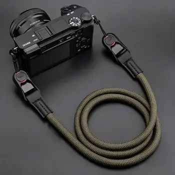 Quick Release Round Rope Camera Strap Fast Detachable Shoulder Strap for DSLR Mirrorless Camera Adjustable Camera Neck Strap