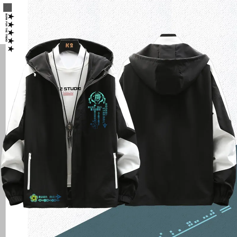 Ruan Mei เสื้อแขนยาว Honkai Star Rail Coat Hoodie ซิปแฟชั่น Unisex Hooded Cool เสื้อกันหนาวคอสเพลย์เครื่องแต่งกายของขวัญ