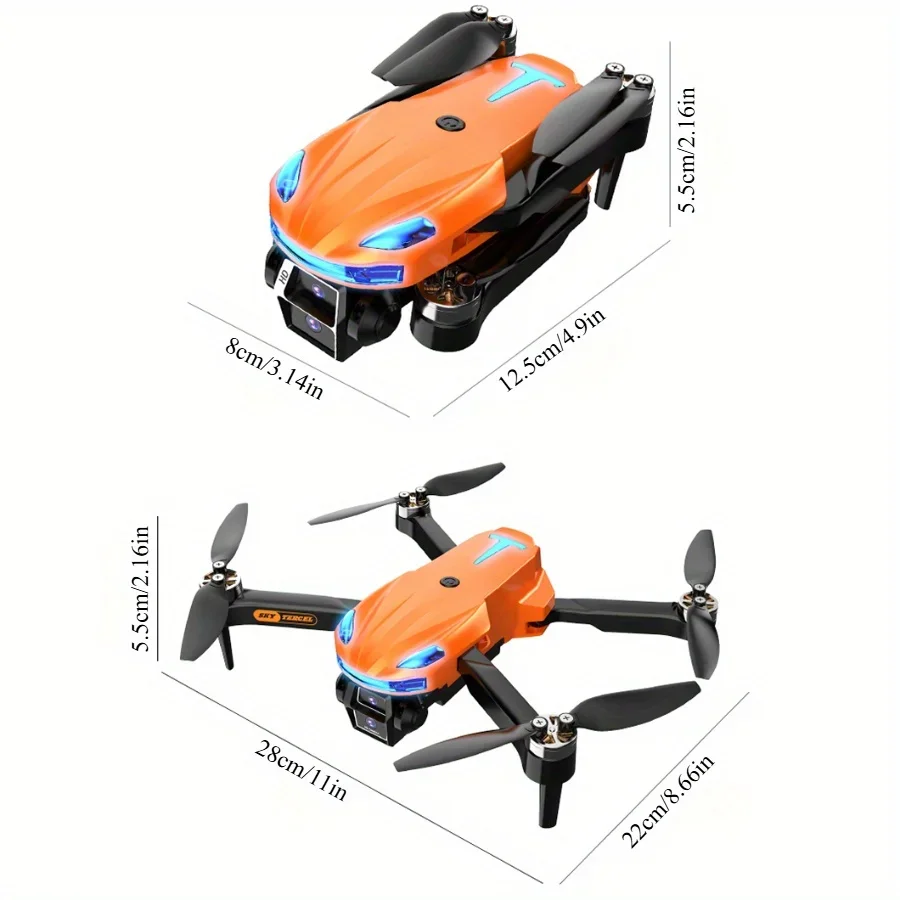 Popular CS2 Drone with HD Electronic Speed Control, Dual Cameras, Optical Flow Positioning, Brushless Motor, 2.4GHz
