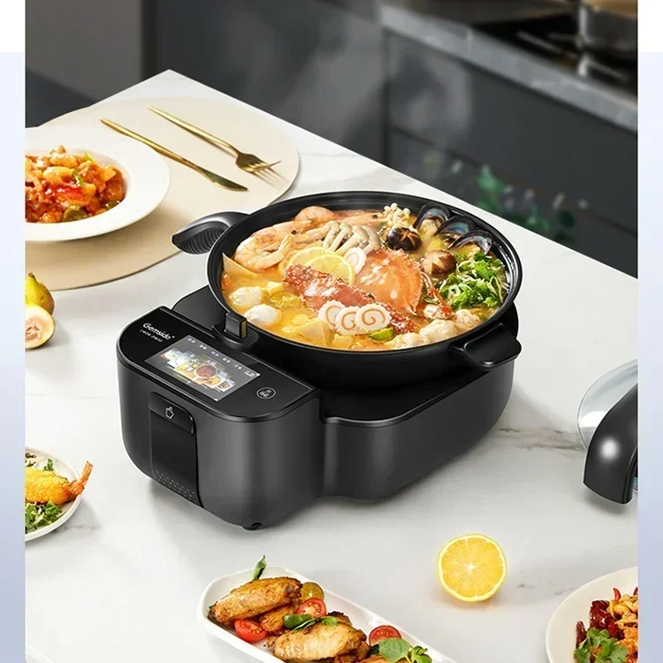 New intelligent stir-fry robot - fully automatic. Household multifunction all-in-one. Automatic cooking pan.