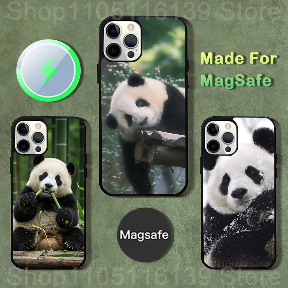 

Fubao Panda Phone Case For iPhone 17,16,15,14,13,12,11,Pro,Max,Plus,Mini,SE4,E Magnetic Magsafe Wireless Charging