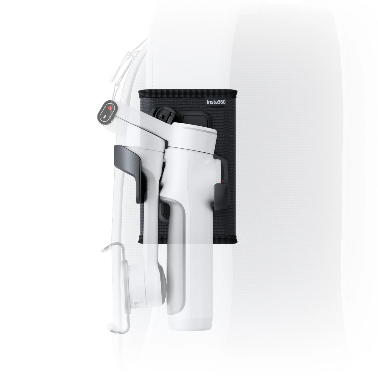 Оригинальные аксессуары Insta360 Flow 2 Pro, магнитное крепление для телефона, прожектор, крепление для задней панели, чехол для переноски, зажим для телефона, зарядный кабель