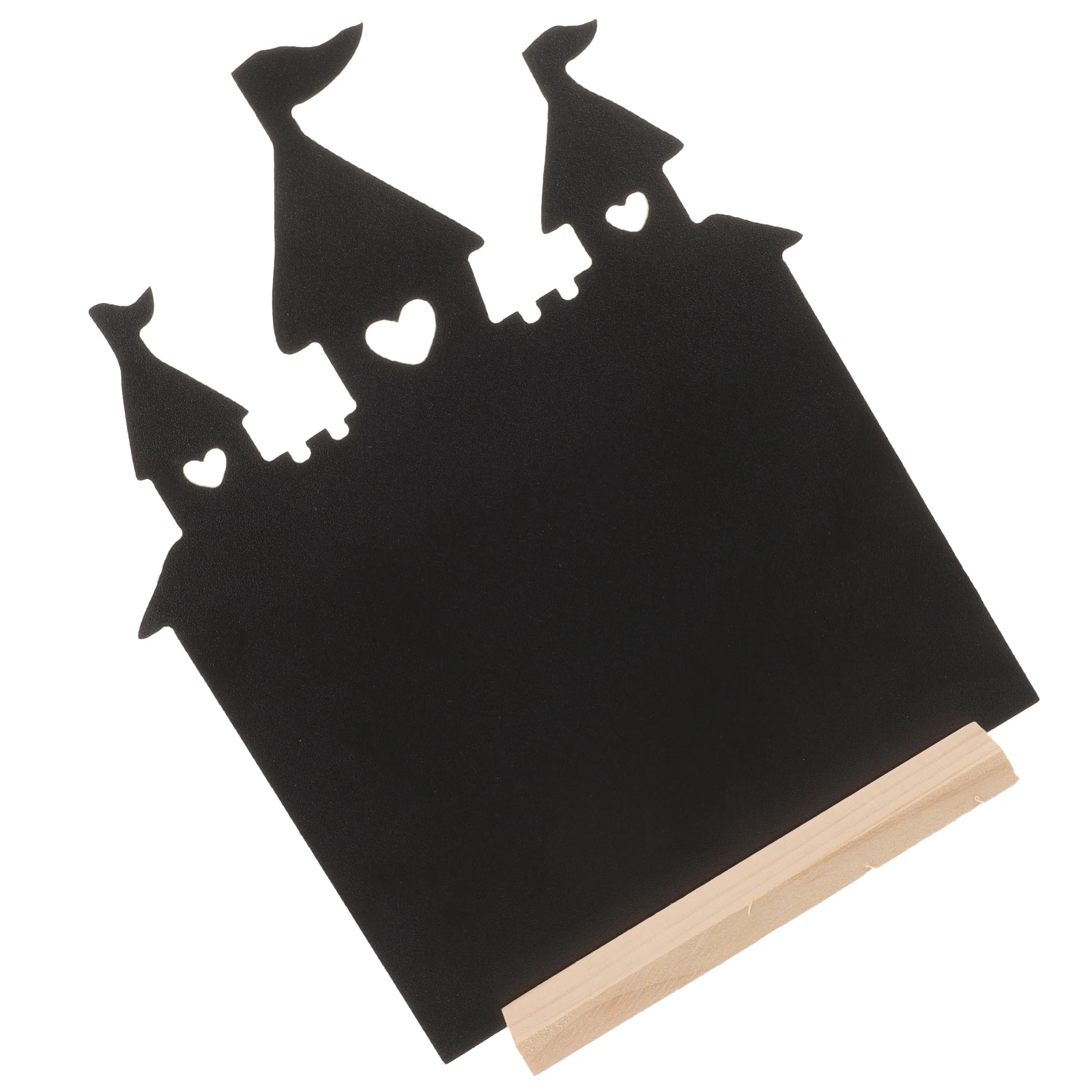 

1pcs Wooden Message Board Chalkboard Signs Kids Home Decor Mini Stands Small Bow Tie Blank DIY Craft Practical Durability