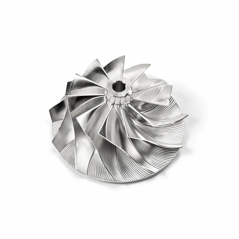 

TBO Billet ForgedCompressor WheelBillet 47x63mm 11+0Forward Rotation 5-AXIS CNC 230-GT114