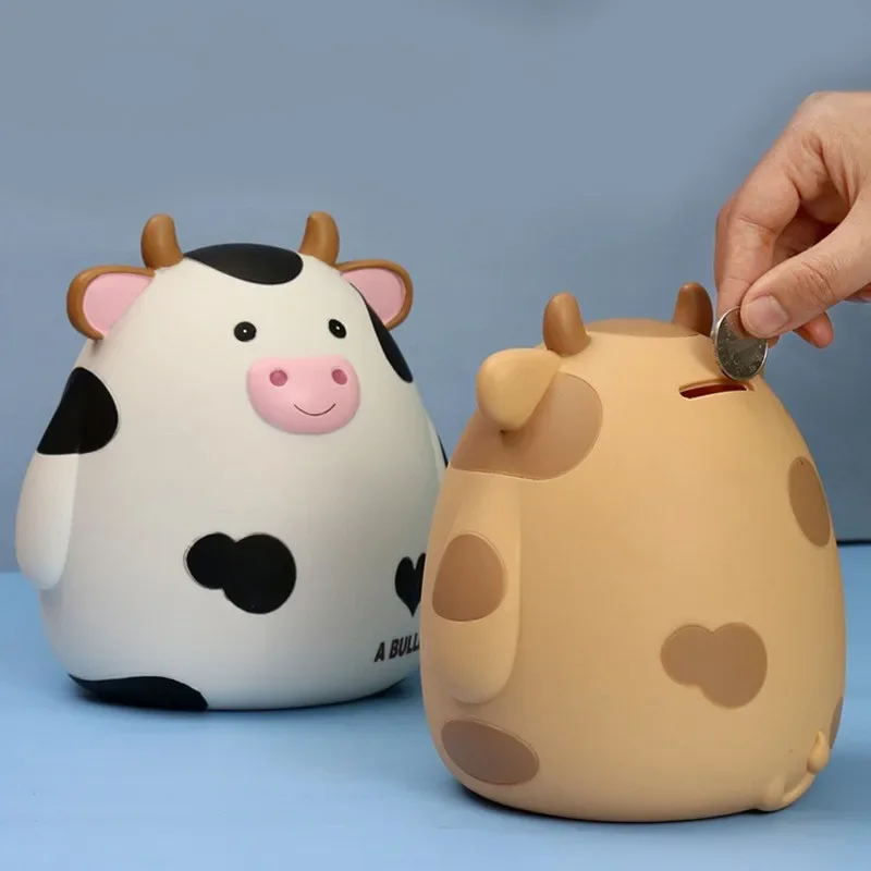 Cartoon Cute Cows Bank Money Toys Box Moneys Plastic Coin for Attracting Moneys Jar Coin Moneys Box Children's Day Gifts