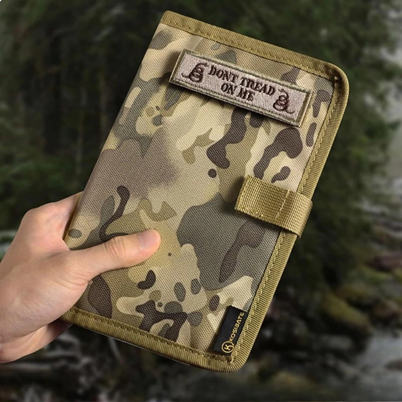 Tactical Stationery Outdoor A5 Loose-leaf Notepad Removable Refillable Notebook Case for Travel Camping Hiking