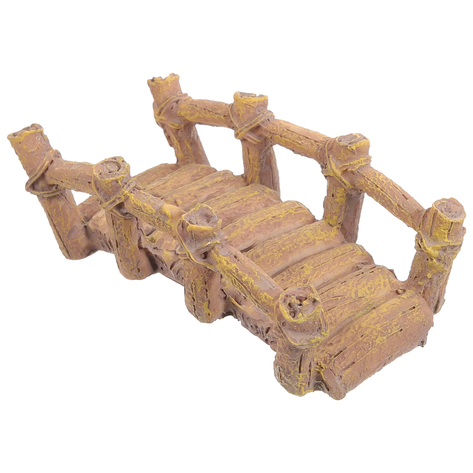 

Wooden Bridge Sand Table Ornaments Miniature Model Set Decor Garden Resin Decoration