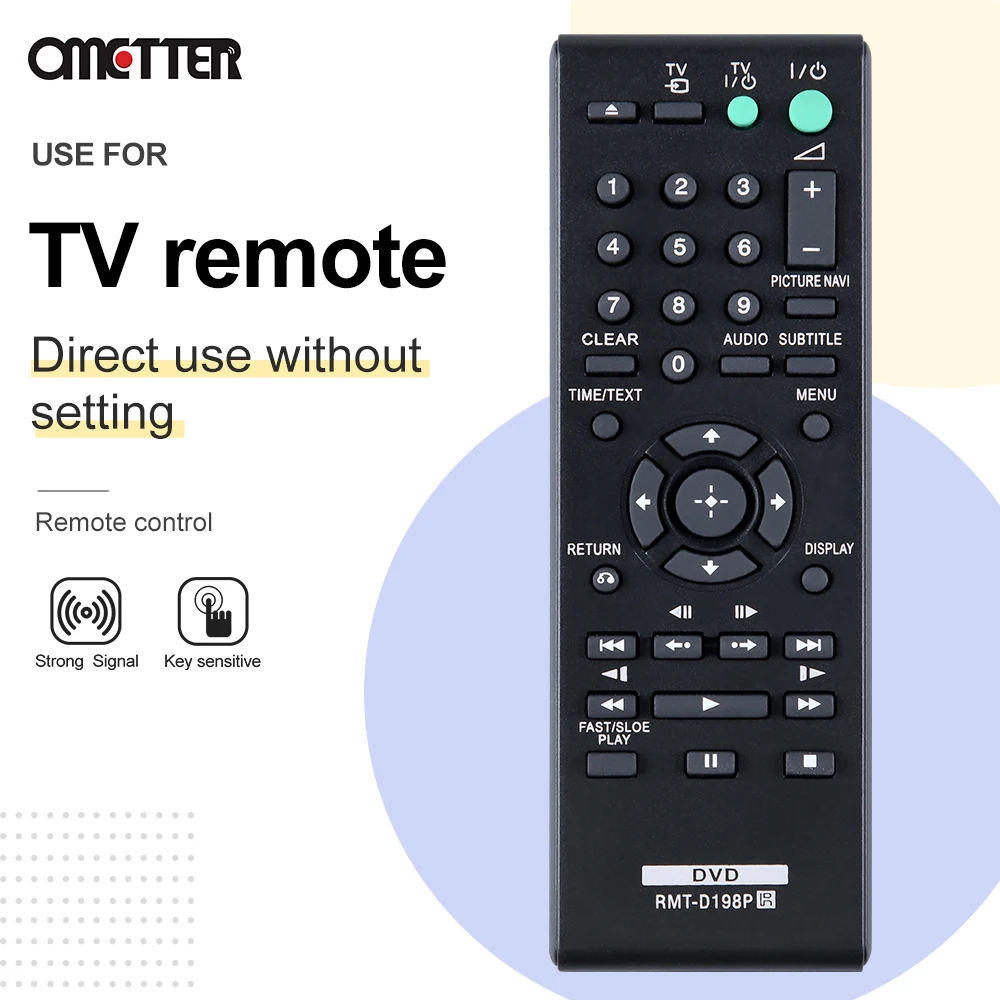 RMT-D198P compatible con Sony, mando a distancia, reproductor de DVD, SR760, SR170, DVPSR170, RMTD198P