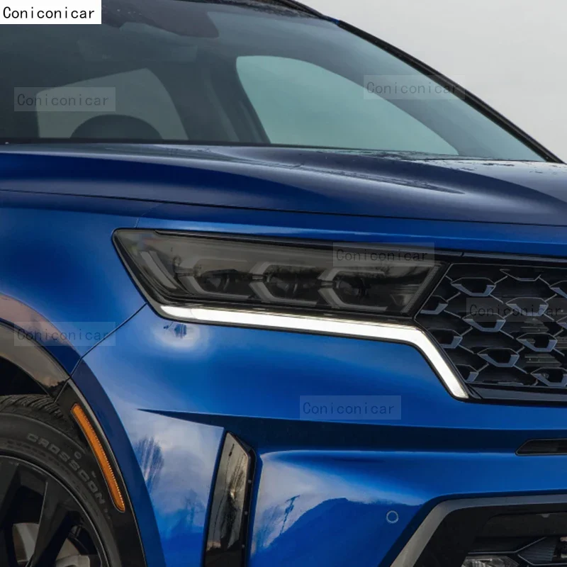 طبقة رقيقة واقية ملصقات بولي يوريثان لكيا سورينتو 2021-2023 سيارة العلوي المدخن أسود شفاف المضادة للخدش اكسسوارات PPF