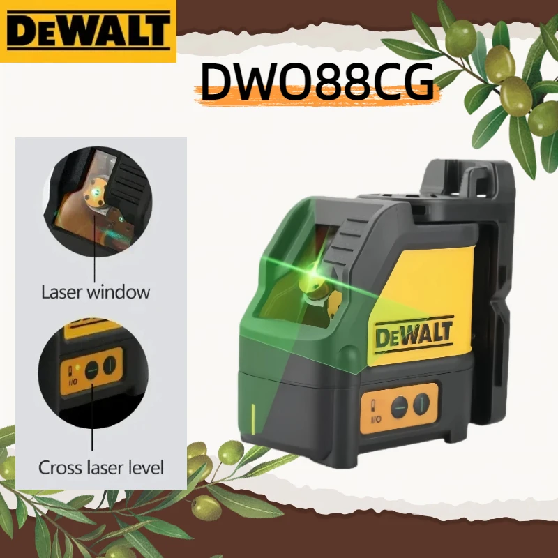 

DW088CG DEWALT Laser Level Indoor And Outdoor High-Precision 2-Lines Self Ieveling Green Beam Laser Level