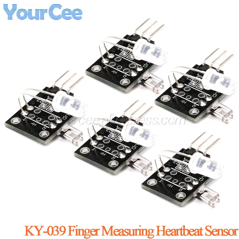 5pcs/1pc KY-039 Finger Measuring Heartbeat Sensor Module Heartbeat Senser Detector For Arduino