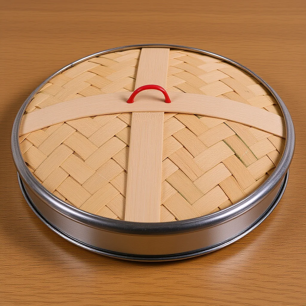 

Safe Bamboo Steamer Lid Replacement Cover for Dumpling Bun Basket Compact Design Oil Splash Prevention Cooking Tool Kitchen