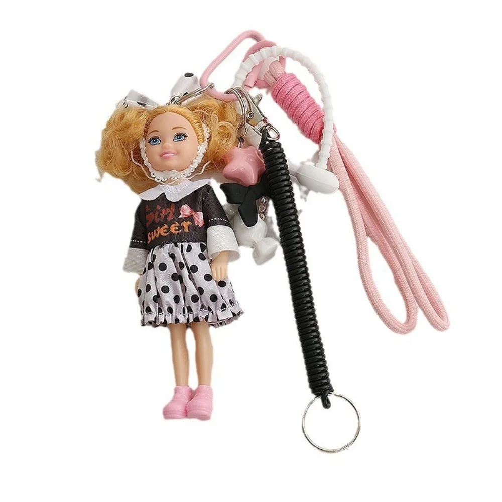 

New Hanging Ornament Doll Pendant DIY Change Clothes Car Key Ring Bag Decoration for Barbie Doll Cute