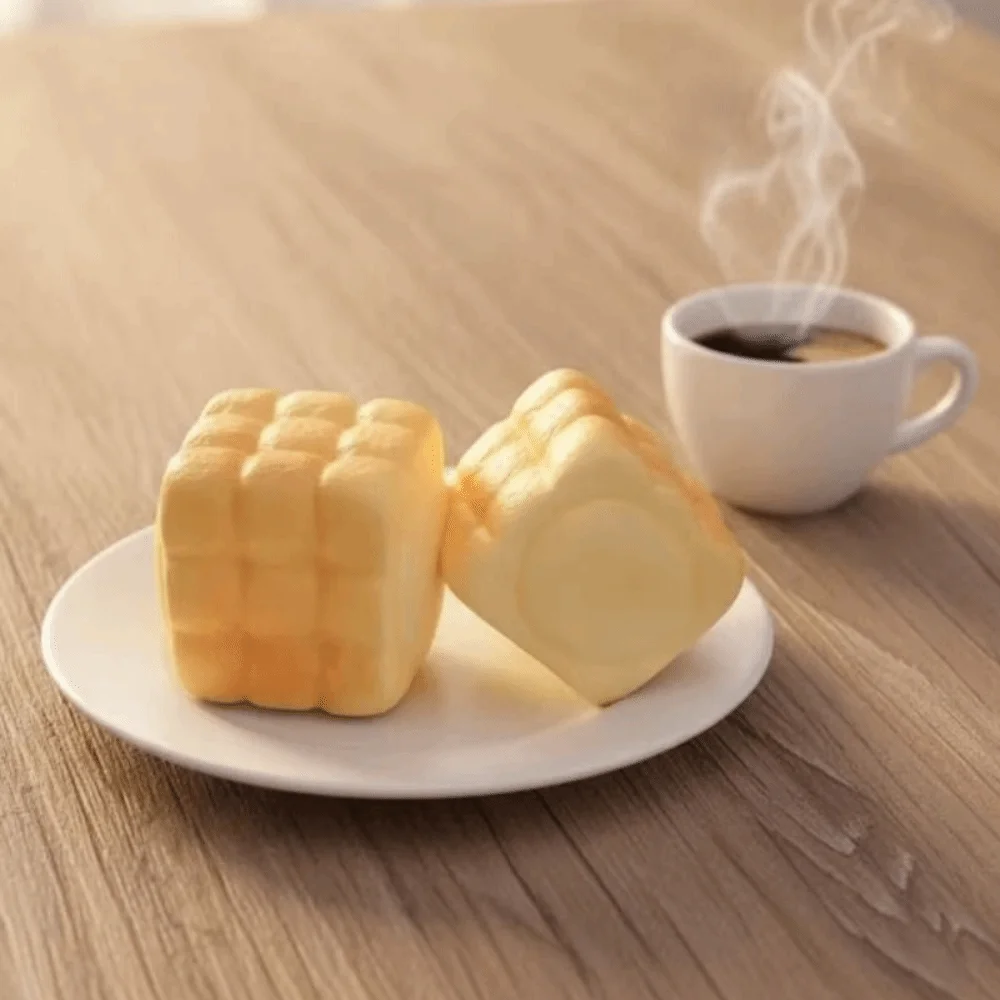 Release Hand Soft Bread Squeeze Toy Relax Gift Sensory 9-Grid Bread Squishy Toy Stretch Elastic Slow Rebound Vent Toy Kids Toy