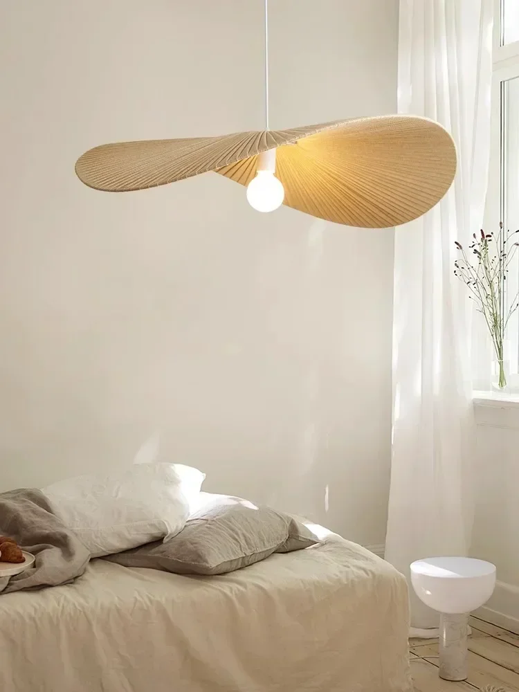 

Fabric Minimalist Nordic Hat Pendant Lights Living Dining Room Bedroom Decoration home Chandelier Balcony Hanging Lamps Fixtures