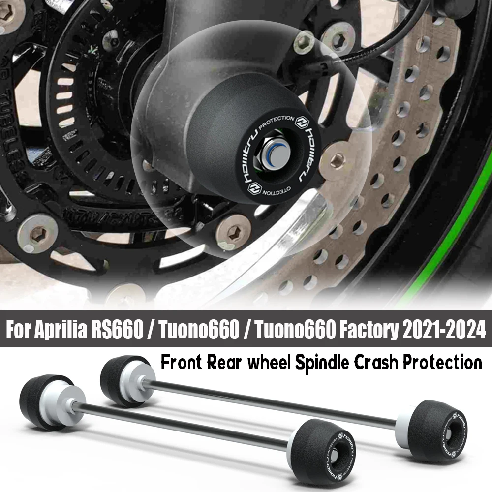 For Aprilia RS660 / Tuono660 / TUONO660 Factory 2021 2022 2023 2024 Motorcycle Front Rear wheel Spindle Crash Protection