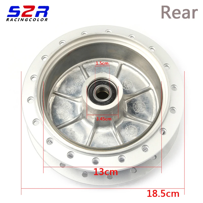 Motorcycle Front Rear Wheel Hub Rims Bearing And Collar Assy For YAMAHA YBRZ 125 YBR Z 125 Z YB125Z YBR YB 125Z Brake Rim Hubs