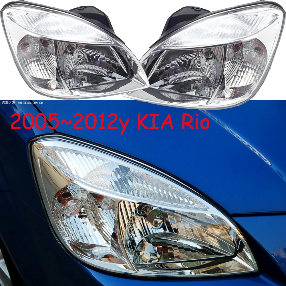 

1pcs car bumpe headlamp For KIA Rio headlight 2005～2012y car accessories head lamp for KIA K2 fog light