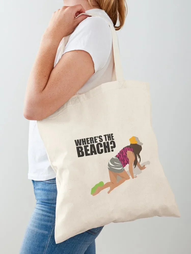 

Snooki Where's the Beach Tote Bag Gift bags Large bags for women free delivery bags custom fabric bag