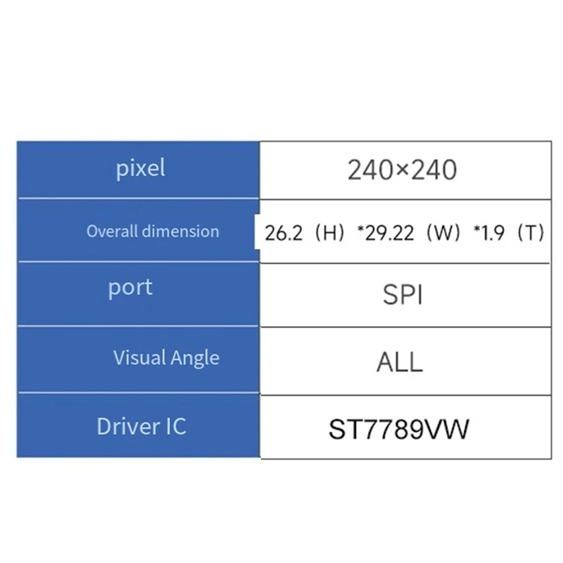 Nucleaire stralingsdetector LCD-scherm 240X240 Capacitief 1,3 inch testweergave Nucleaire stralingstester Kleurenscherm Gemakkelijk te gebruiken