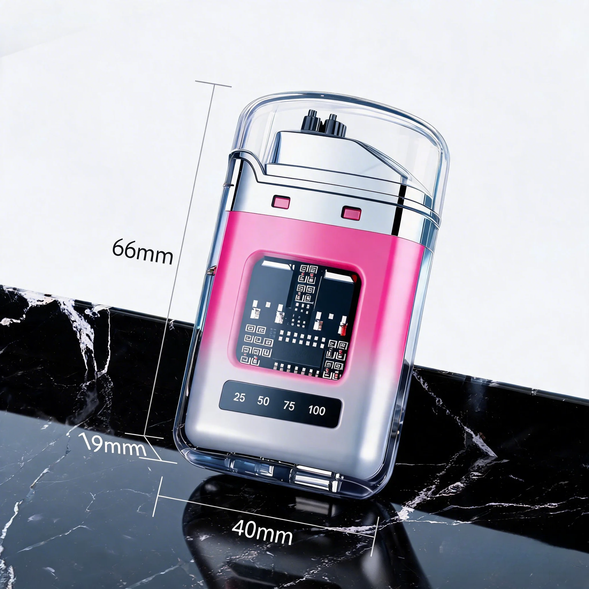 Rechargeable Pulse Arc Lighter Windproof Waterproof Transparent Gradient Shell Cool Electronic Lighter Perfect Gift for Men image 7