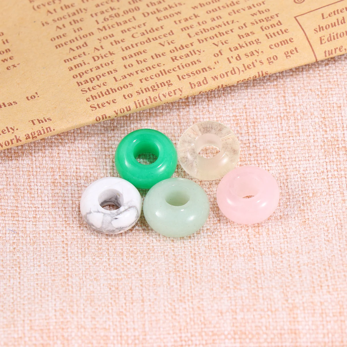 

20 шт., круглые свободные бусины из натурального агата с большим отверстием для ювелирных изделий своими руками, браслетов, ожерелий, бисера, бусины «сделай сам», наборы для бисера