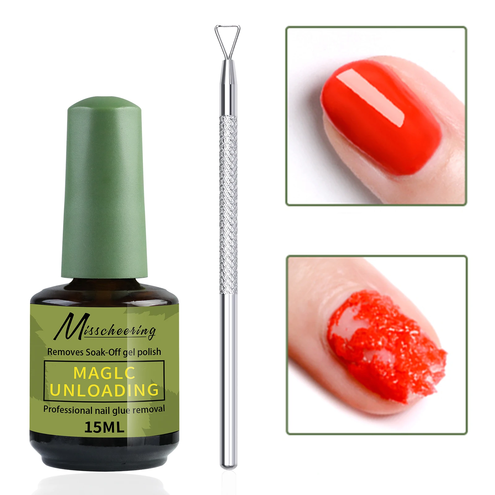 Misscheering 15 ml Magic Fast Nail Gel Polish Remover Schoon UV Losweken Semi Permanente Vernis Nail Art Removal Tools manicure