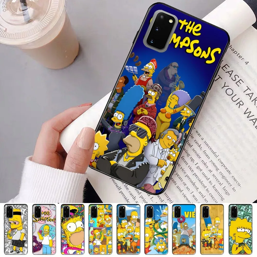 

The Simpson Cartoon Cute Mousepad For Samsung S 9 10 20 21 22 23 30 23 24 plus lite Ultra FE S10lite Fundas