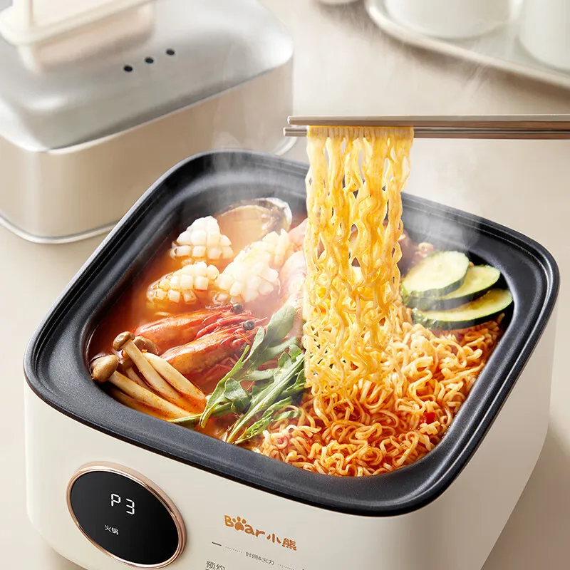 Bear急速電気スチーマー、ステンレス鋼、高速加熱、蒸しポット調理器、多機能家庭用キッチン家電、9.5l、1000w