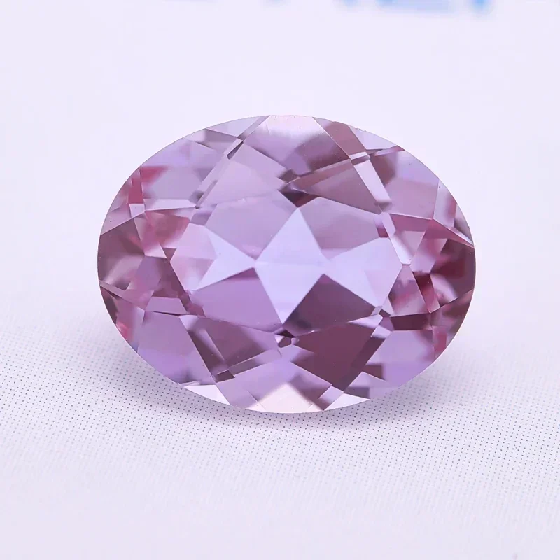 Lab Grown Alexandrite Stone Oval Shape Purple Color Charms Beads Selectable AGL Certificate for Diy Jewelry Making Mater