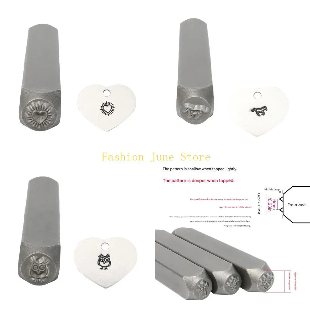 N5KA Alloy Steel Stamp Personalize Marking Accessories Simple Operations Designs