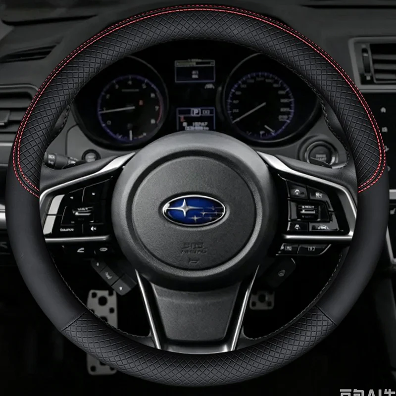 Steering Wheel Covers Style Carbon Fider  for Subaru Forester Ascent Crosstrek  Impreza 2019-2024