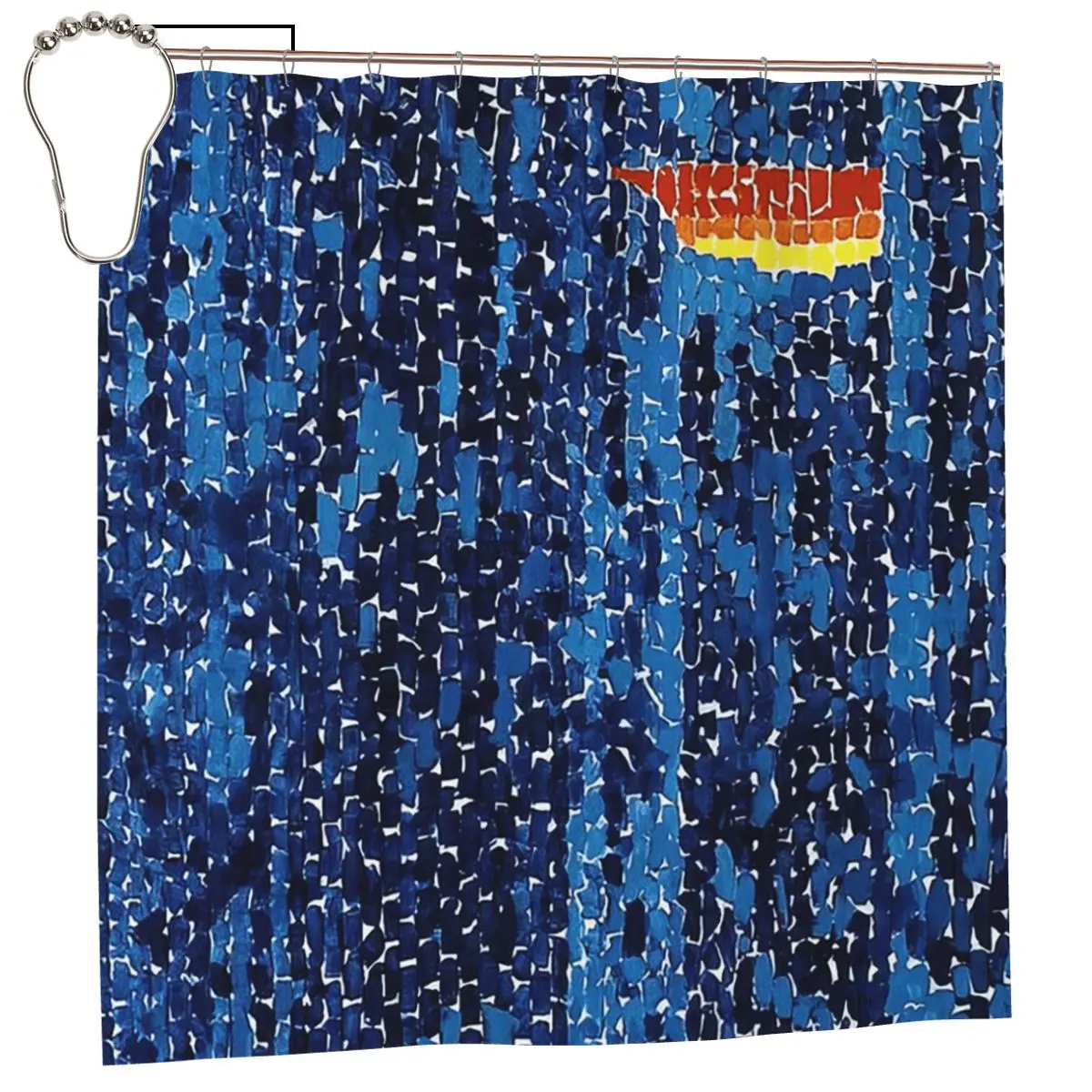 Alma Thomas Shower Curtain Bathroom Polyester Waterproof Bath Curtains with Hooks