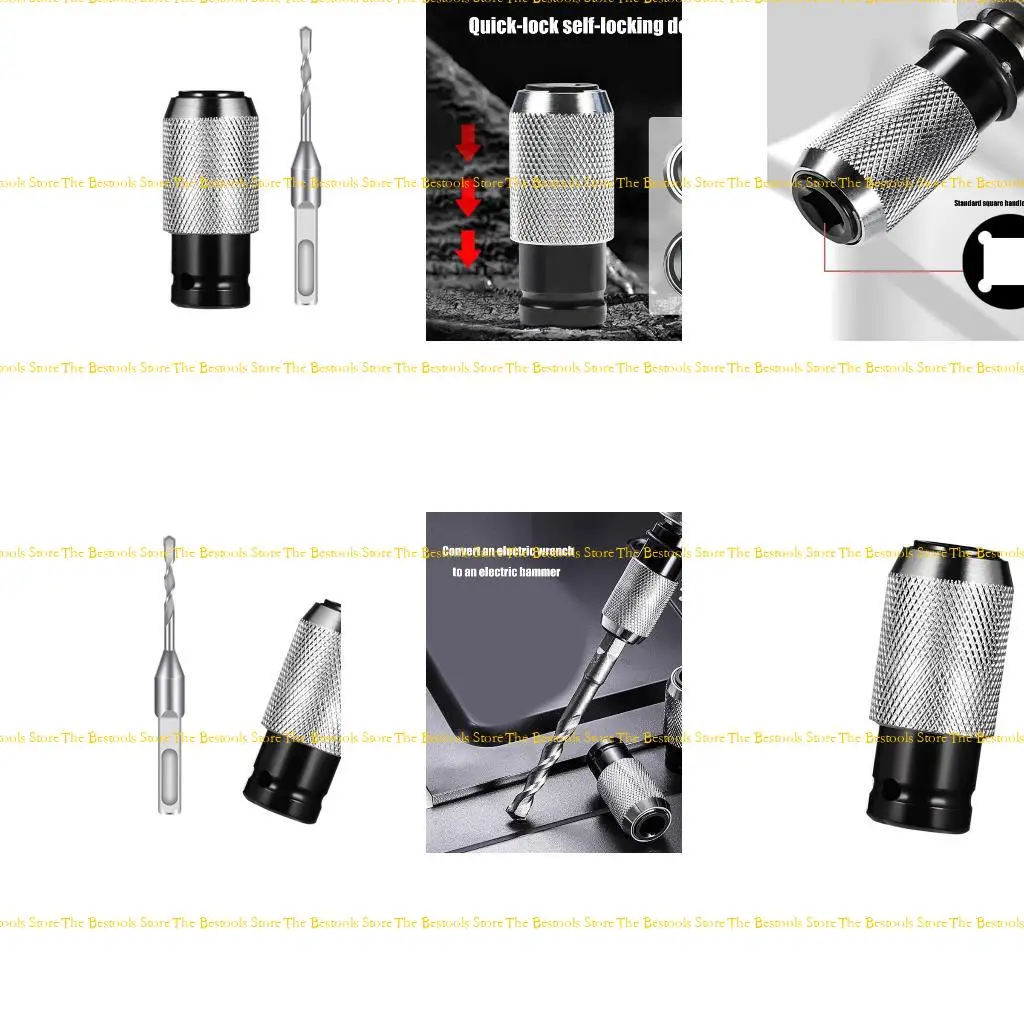 

12PF Universals Power Tool Adapter Converter Link Electric Drill Wrench To Square Handle Hammer For Multipurpose Scenario Use