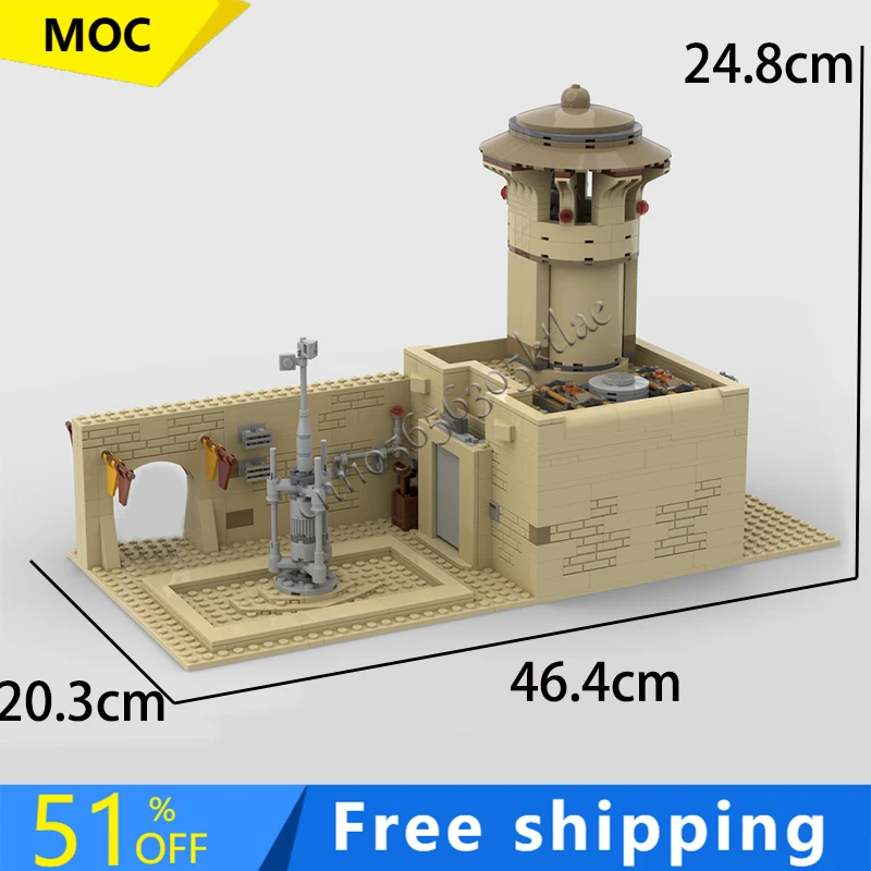 

Набор строительных блоков MOC «Звездная битва»: Модель телекоммуникационной башни, 951 деталь, конструктор DIY, развивающий набор для творчества, праздничный подарок