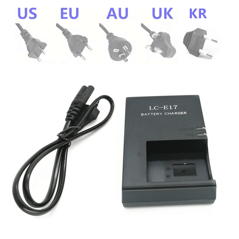 شاحن الكاميرا يحل محل LCE17 لكانون EOS 750D 200DII 200D 250D M3 M5 M6 LP-E17