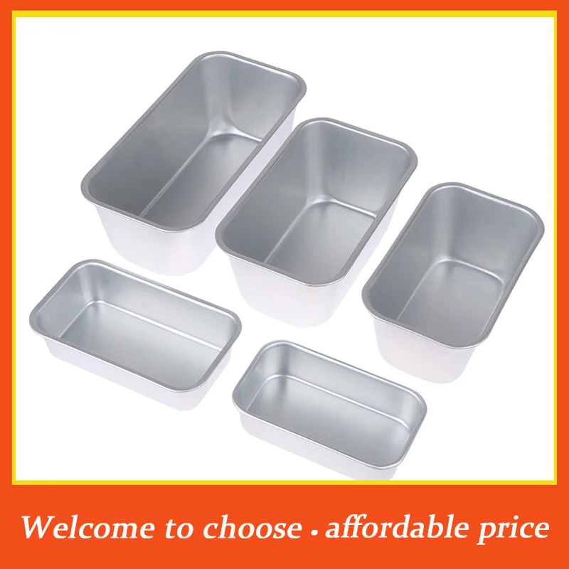 **1Pc Square Box Mold Baking Tool Aluminum Alloy Non-Stick Bread Cheese Cake Toast Pan DIY Kitchen Baking Cake Mold'