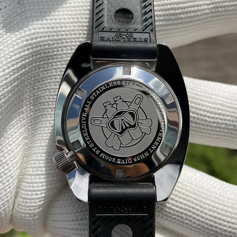 STEELDIVE Official SD1977 Multi Color Dial Mechanical Men Watch NH35 Movement Swiss Luminous 200M Waterproof Luxury Diving Watch