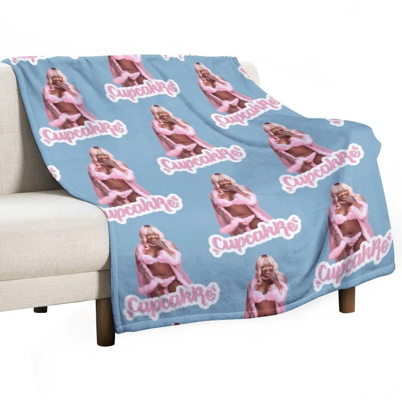 

cupcakKe Throw Blanket Soft Plush Plaid anime Blankets Sofas Of Decoration Weighted Blankets