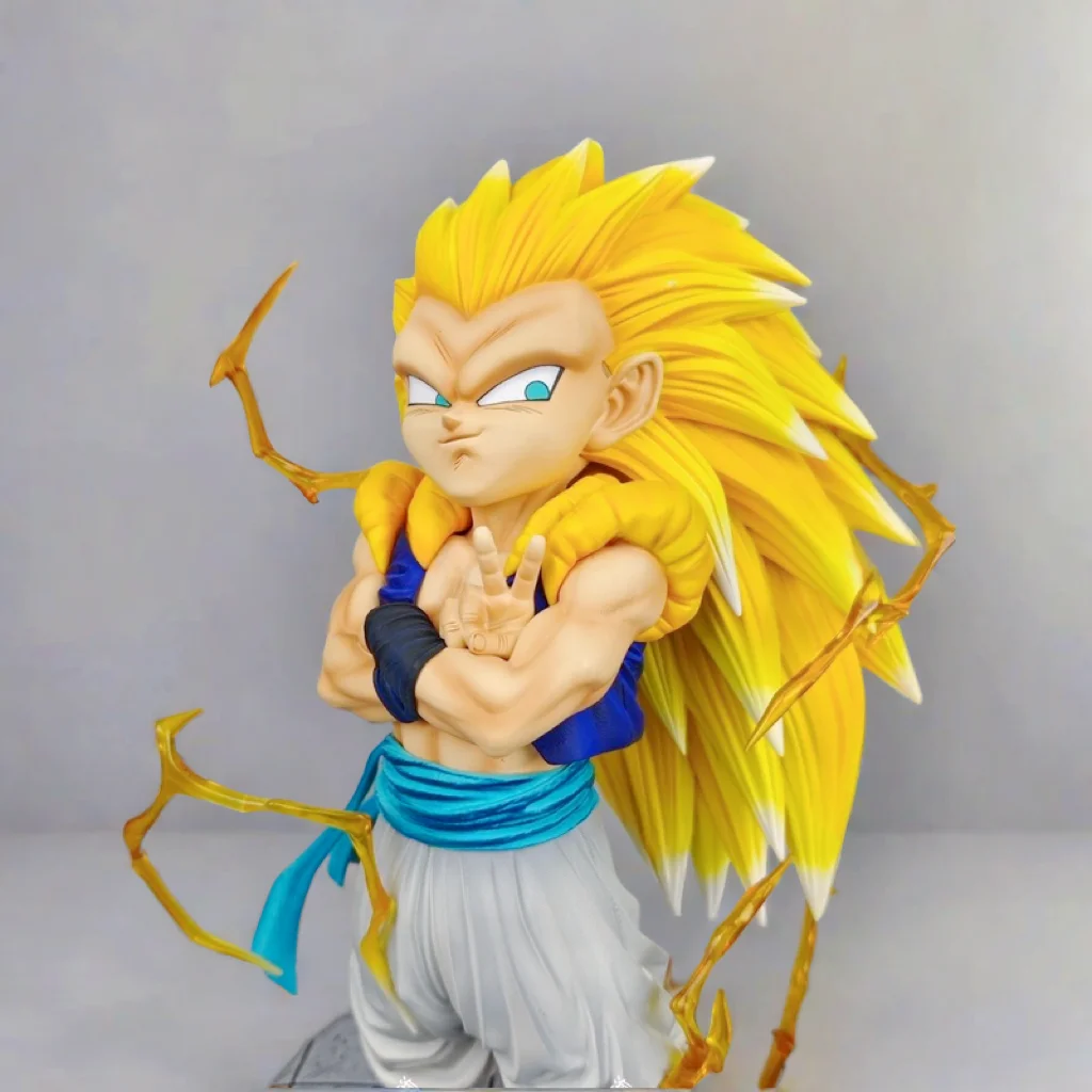 Statue debout Dragon Ball Z, Super Saisuperb 3 Gotenks, figurine d'anime, modèle GK, figurine à collectionner, ornements jouets pour garçons, cadeaux, 25cm