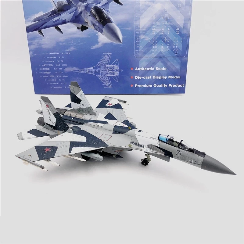 

JASON TUTU 1/100 Scale SU-35 fighter jet alloy Su35 Military Model Aircraft Model Plane Drop Shipping