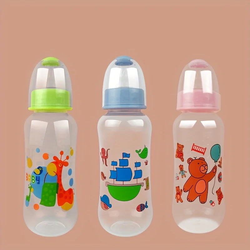 زجاجة أطفال، مادة PP، بدون مقبض، فم قياسي ونمط لطيف، طراز جميل للطفل #1
