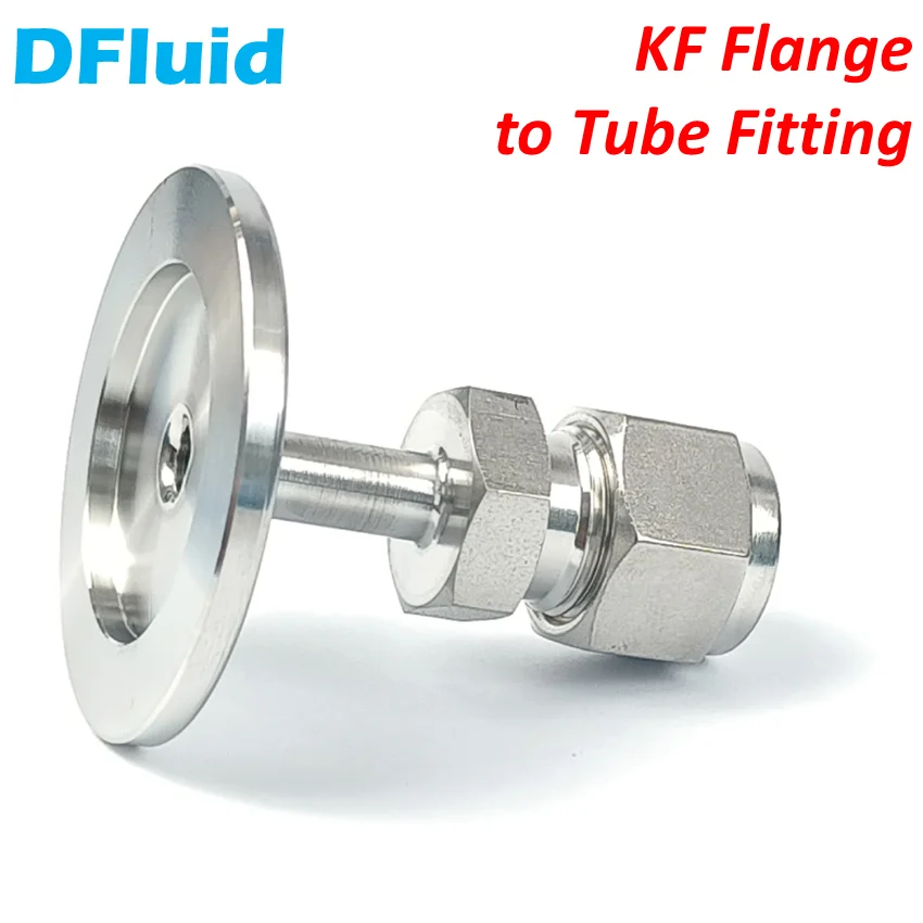 KF Flange to Tube Fitting LOK KF16 KF25 KF40 KF50 1/8 1/4 3/8 1/2 inch LOK 3mm 6mm 8mm 10mm LOK Stainless Steel 316 rpl Swagelok