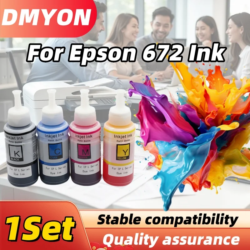 

1 set 6 Color 664 672 Refill dye ink For Epson L100 L110 L120 L210 L310 L355 L360 L364 L365 L486 L550 L800 L805 L810 printer
