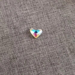 New Valentines Gift Blingbling Heart AB Glass Post Stud Earring for Girl Love Pendant