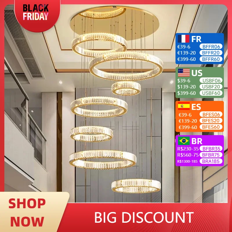 Nordic home decor dining room Pendant lamp lights indoor lighting crystal lamp hanging light chandelier lamps for living room