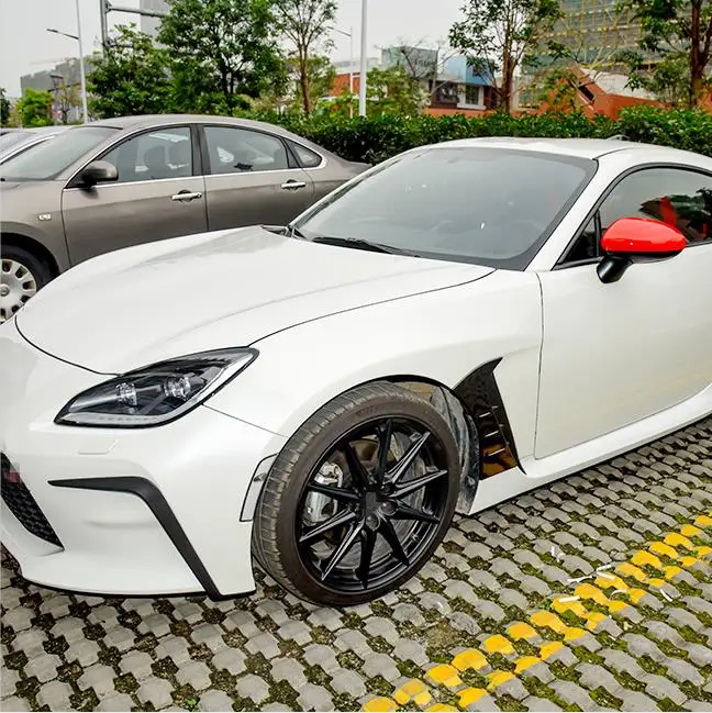ABS ألياف الكربون طقم هيكل السيارة عجلة الحاجب الحاجز غطاء ملصق ل GR86 ZN8 سوبارو BRZ ZD8 اكسسوارات السيارات 2022